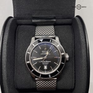 Breitling Superocean Heritage 46M Black Dial w Box & Papers