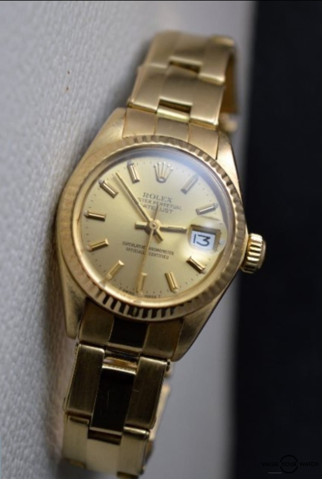 Rolex Datejust 26mm solid gold watch