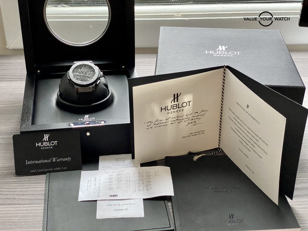 Hublot Big Bang Aero Bang Black Ceramic Titanium Box/Papers MINT! 310.CM.1110.RX - Image 4