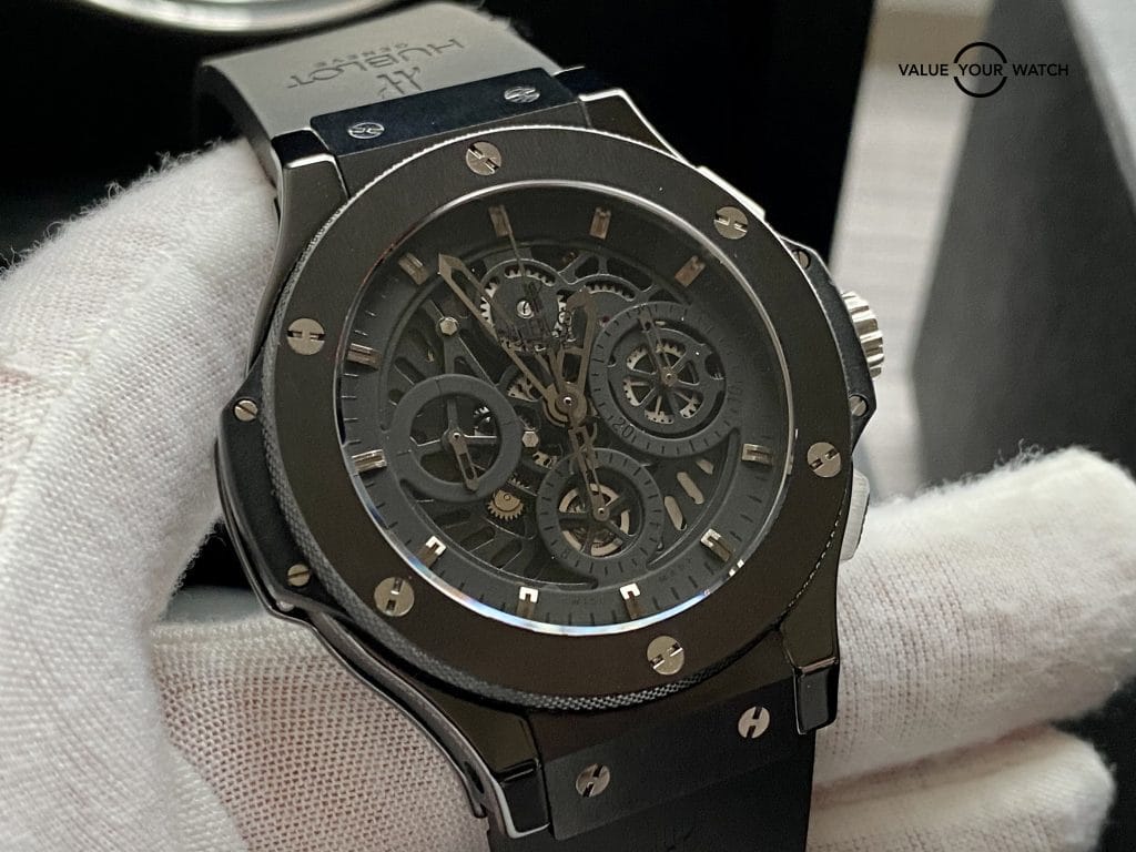 Hublot Big Bang Aero Bang Black Ceramic Titanium Box/Papers MINT! 310.CM.1110.RX