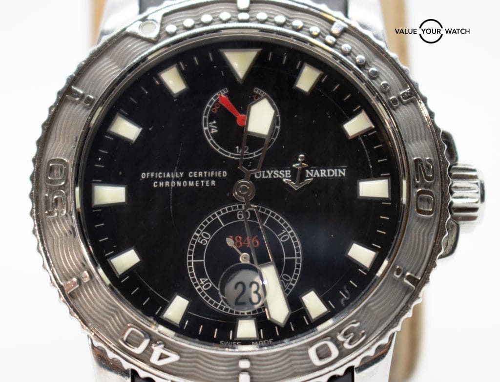 Ulysse Nardin Maxi Marine Diver Chronometer 263-33-3/92 W/ Box, Papers, and Extra Strap - Image 2