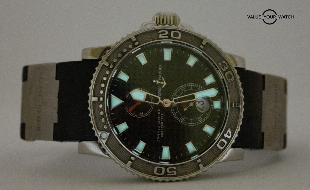 Ulysse Nardin Maxi Marine Diver Chronometer 263-33-3/92 W/ Box, Papers, and Extra Strap - Image 3