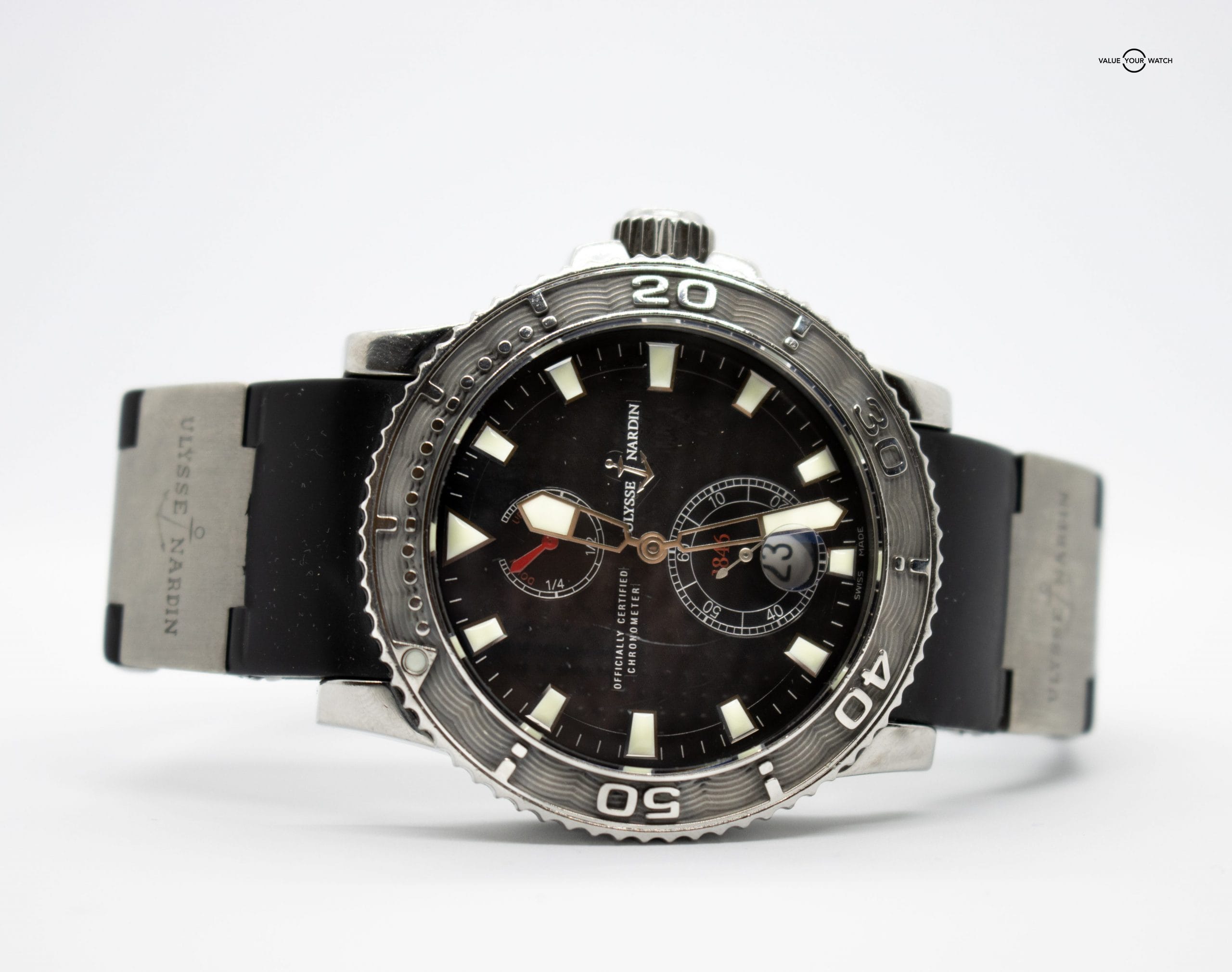 Ulysse Nardin Maxi Marine Diver Chronometer 263-33-3/92 W/ Box, Papers, and Extra Strap