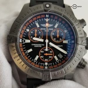 Breitling Avenger Seawolf Black Steel Code Orange m73390 LE Dive Watch