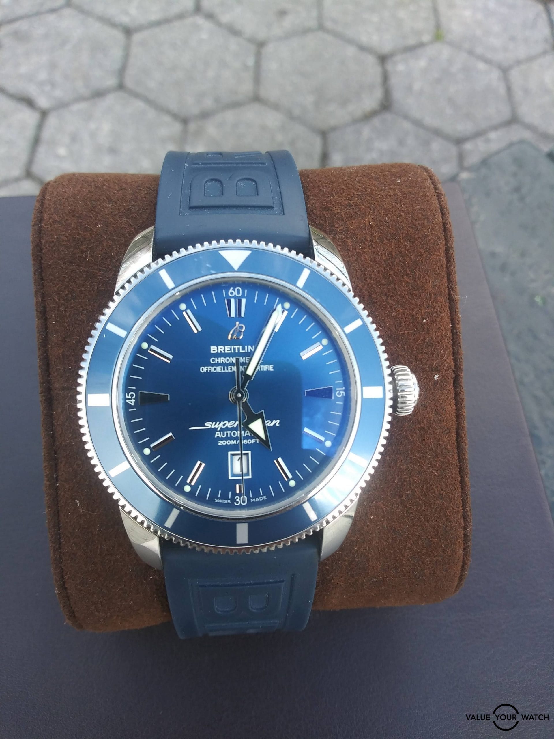 Breitling Super Ocean Heritage 46mm A17320 Blue Dial with Box and Papers