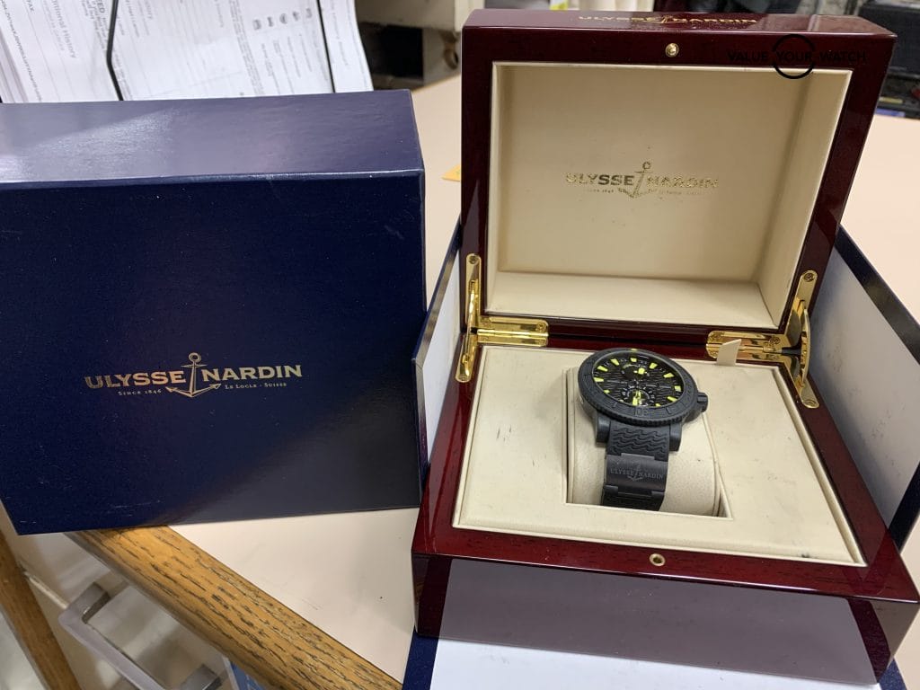 Ulysse Nardin Maxi Marine Black Sea 263-92-3c/924 46MM w/Boxes $9900 MSRP - Image 2
