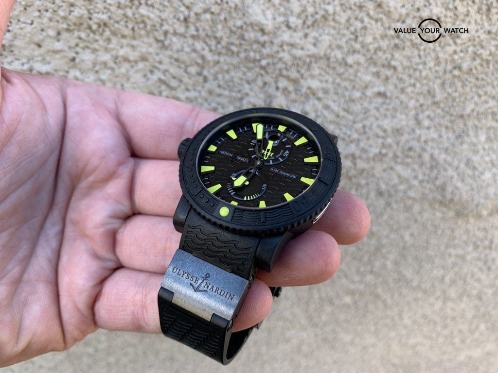 Ulysse Nardin Maxi Marine Black Sea 263-92-3c/924 46MM w/Boxes $9900 MSRP - Image 7