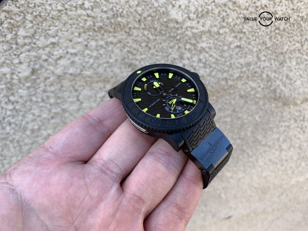 Ulysse Nardin Maxi Marine Black Sea 263-92-3c/924 46MM w/Boxes $9900 MSRP - Image 8