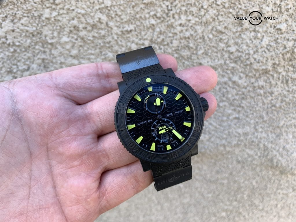 Ulysse Nardin Maxi Marine Black Sea 263-92-3c/924 46MM w/Boxes $9900 MSRP - Image 11