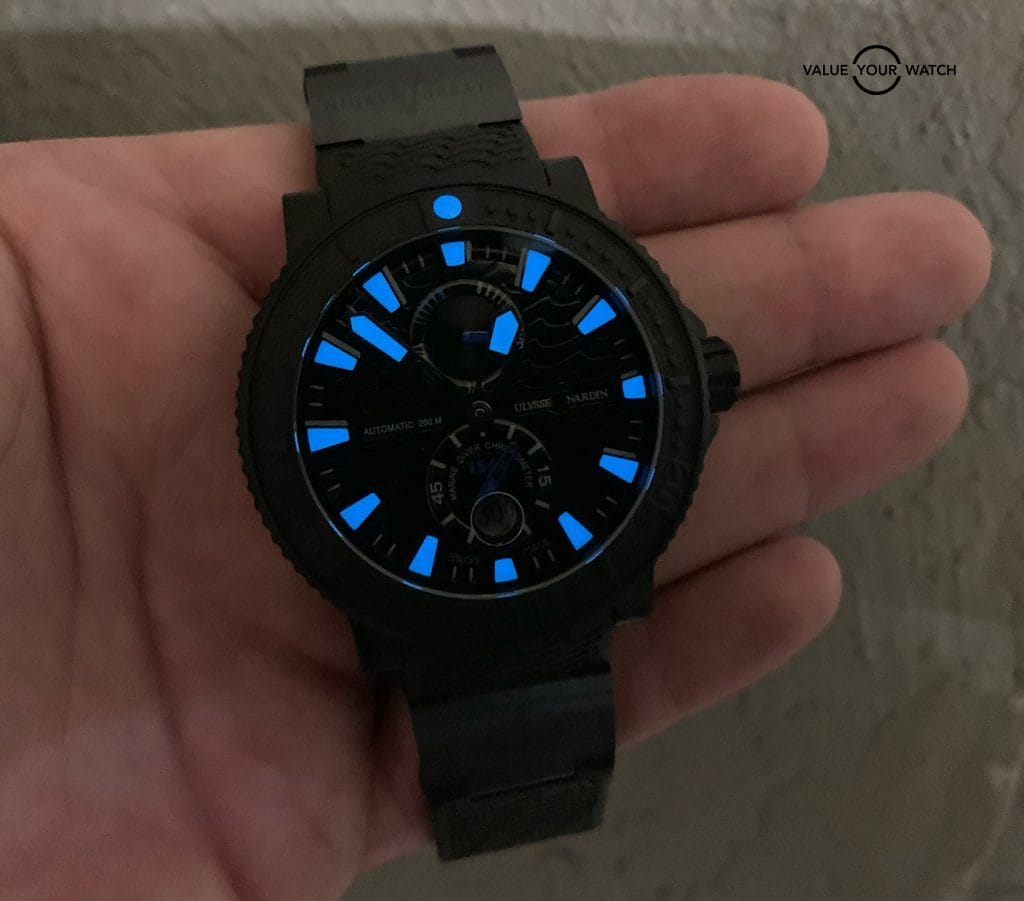 Ulysse Nardin Maxi Marine Diver Black Sea 263-92-3c/923 w/ Boxes $9900 MSRP - Image 4