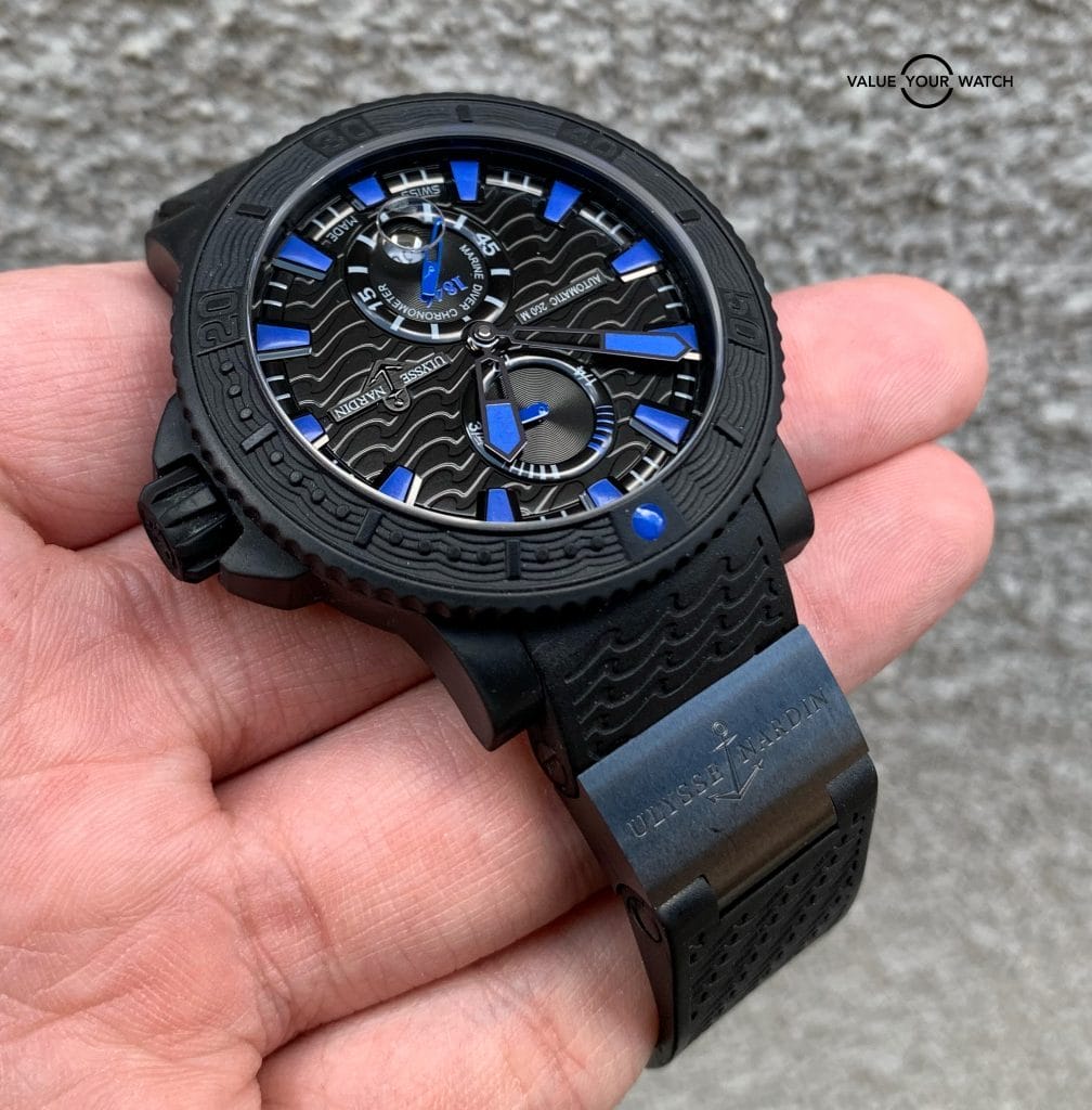 Ulysse Nardin Maxi Marine Diver Black Sea 263-92-3c/923 w/ Boxes $9900 MSRP - Image 9