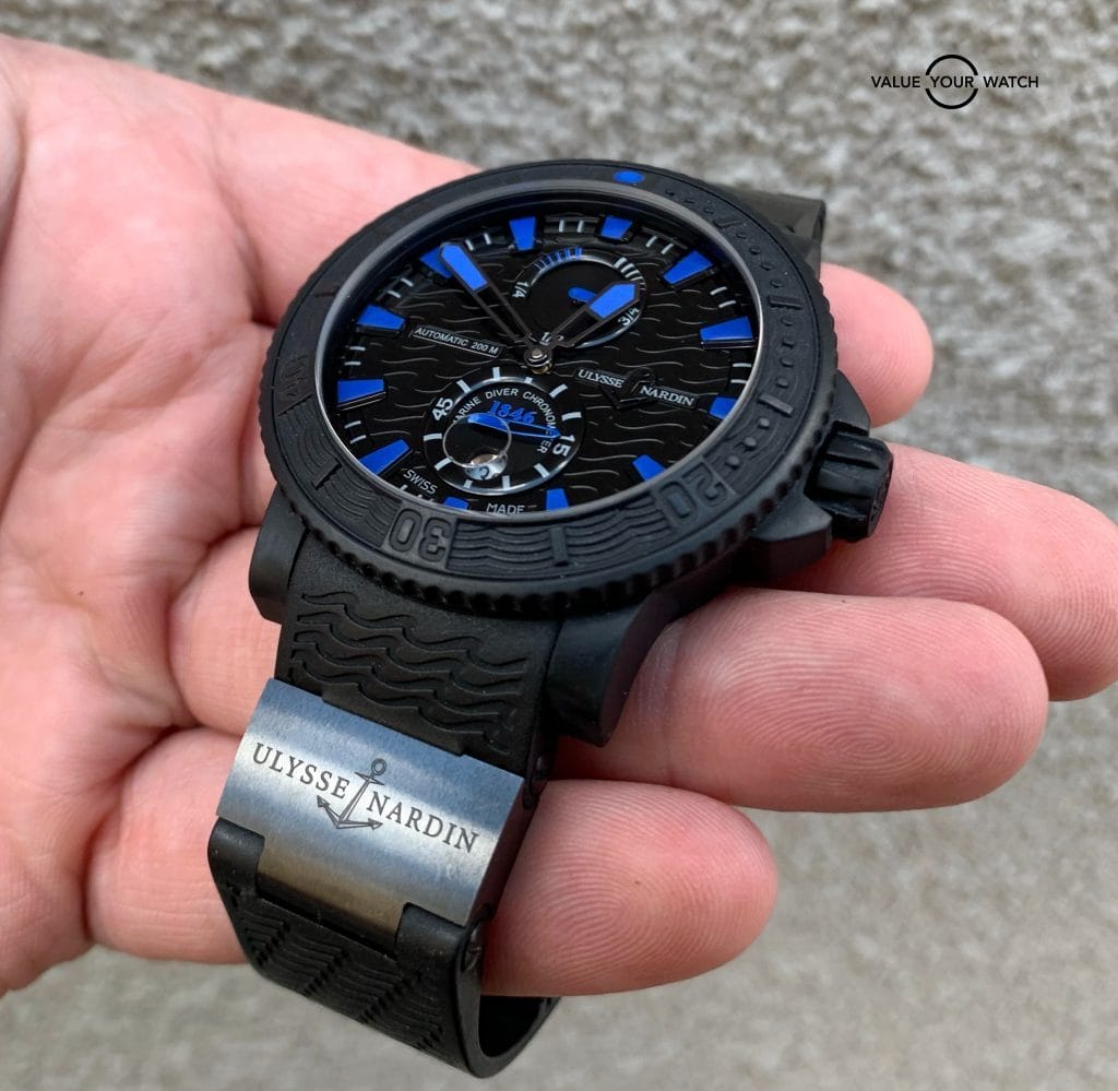 Ulysse Nardin Maxi Marine Diver Black Sea 263-92-3c/923 w/ Boxes $9900 MSRP - Image 10