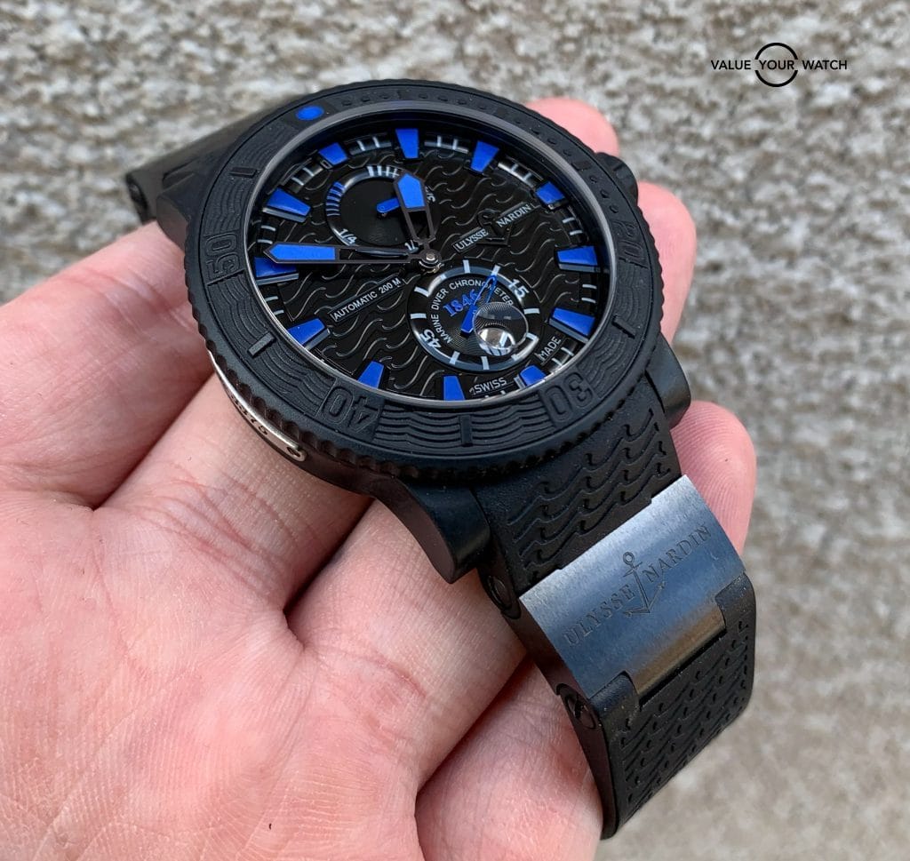 Ulysse Nardin Maxi Marine Diver Black Sea 263-92-3c/923 w/ Boxes $9900 MSRP - Image 11