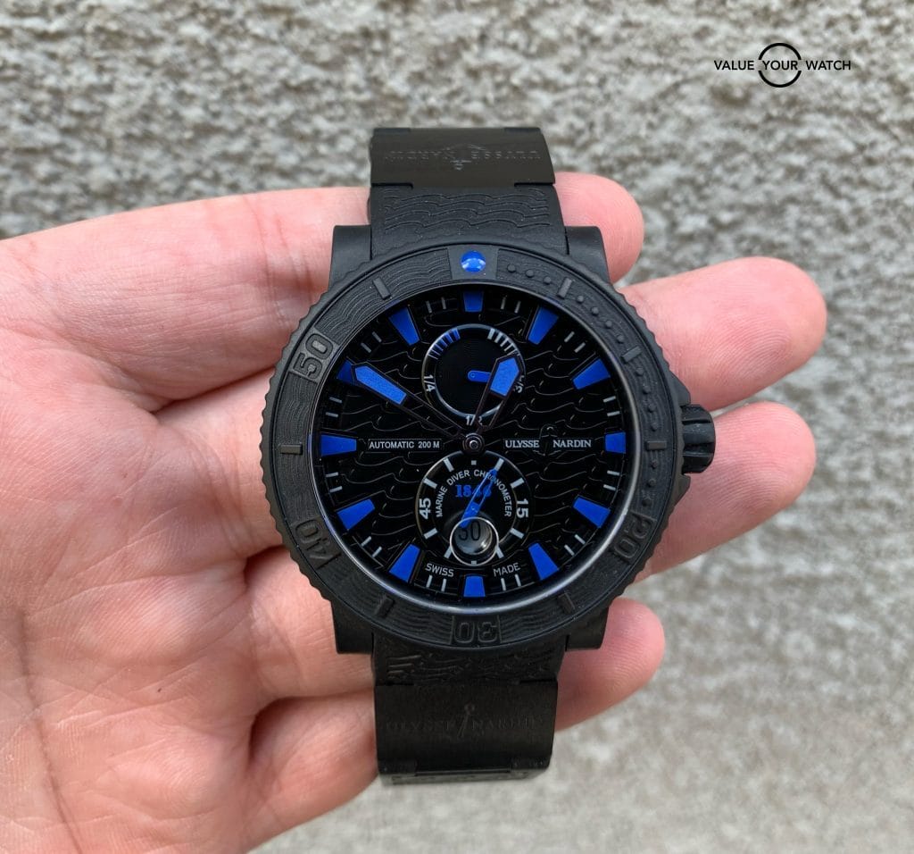 Ulysse Nardin Maxi Marine Diver Black Sea 263-92-3c/923 w/ Boxes $9900 MSRP - Image 13