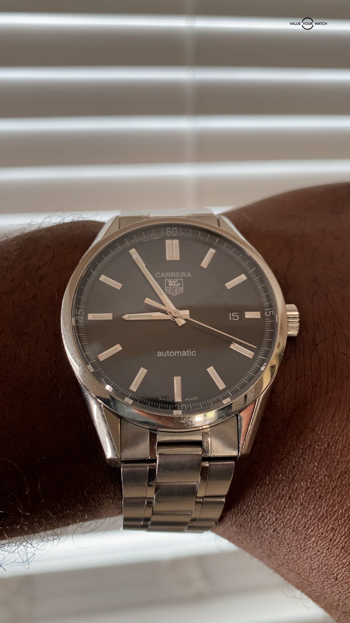 TAG Heuer Carrera Calibre 5 Automatic Black Dial