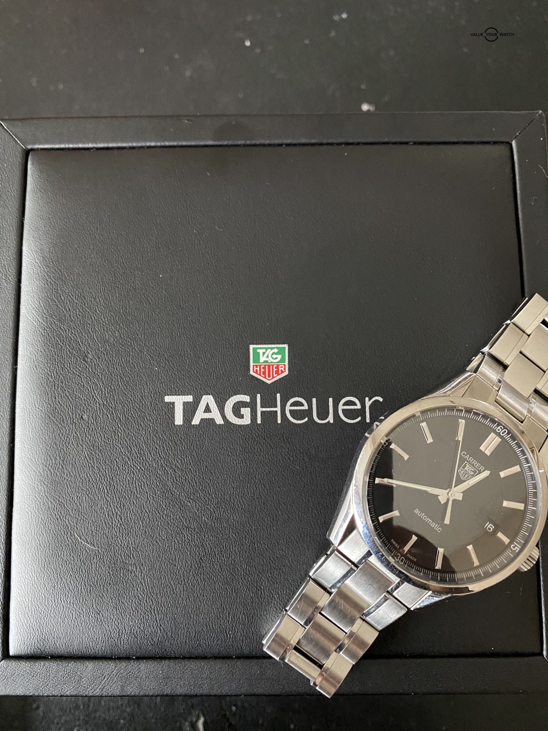 TAG Heuer Carrera Calibre 5 Automatic Black Dial - Image 3