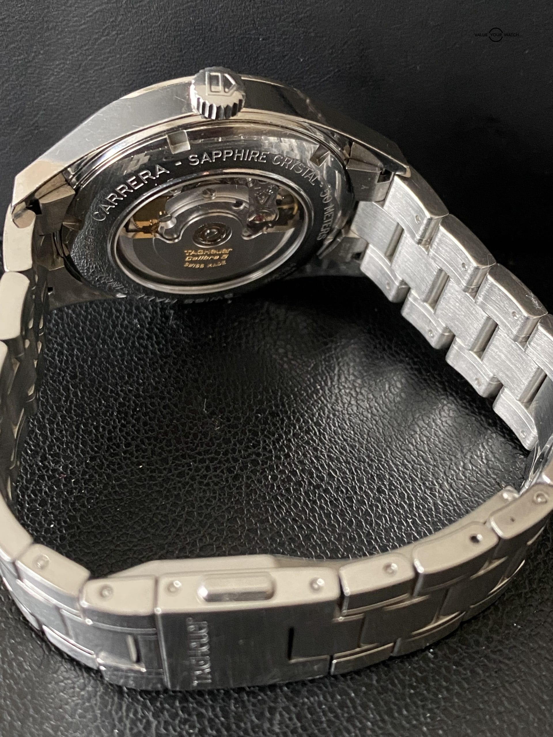 TAG Heuer Carrera Calibre 5 Automatic Black Dial - Image 5