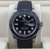2021 WG Rolex Yacht Master White Gold 42mm 226659 Black Rubber Box Papers Complete