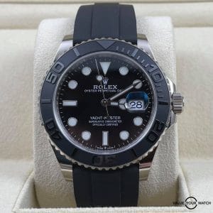 2021 WG Rolex Yacht Master White Gold 42mm 226659 Black Rubber Box Papers Complete