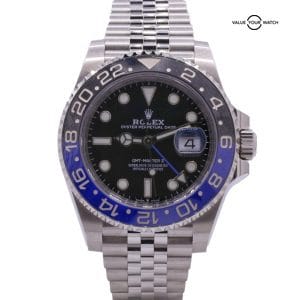 Rolex GMT-Master II, Batman, 40mm Stainless Steel, Black dial, 126710BLNR
