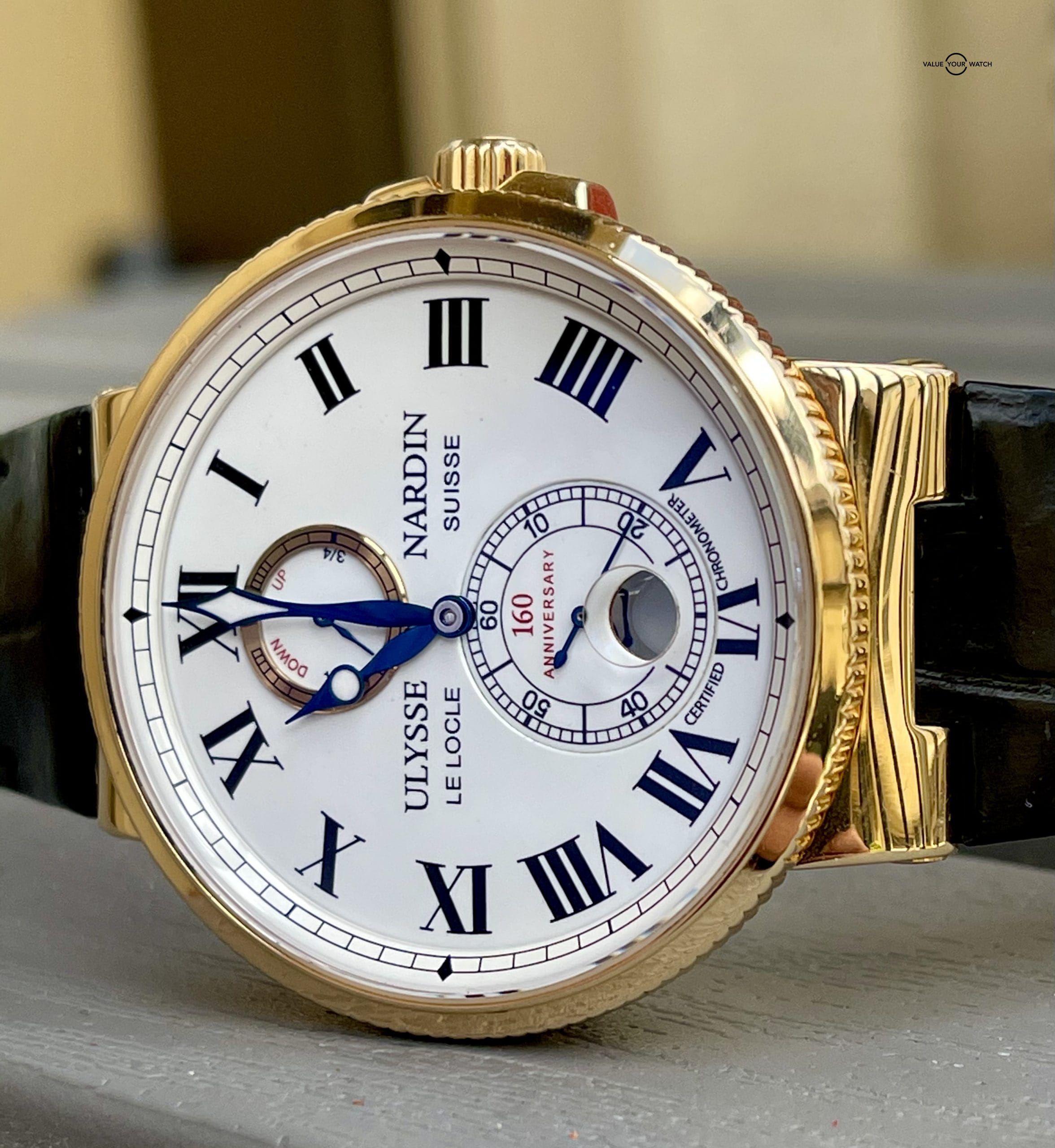 Ulysse Nardin Marine Chronometer 18k Rose Gold Limited Edition