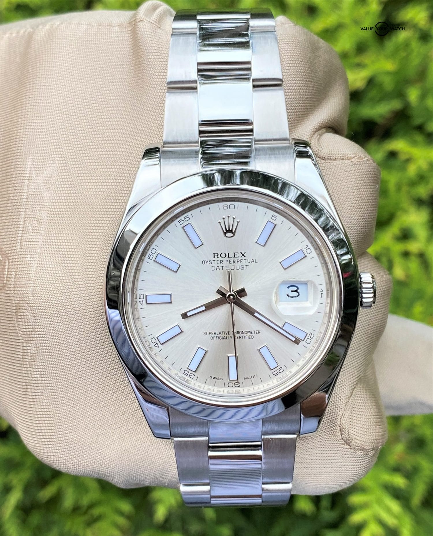 Rolex Datejust II 41mm Silver Dial 116300 BOX & PAPERS