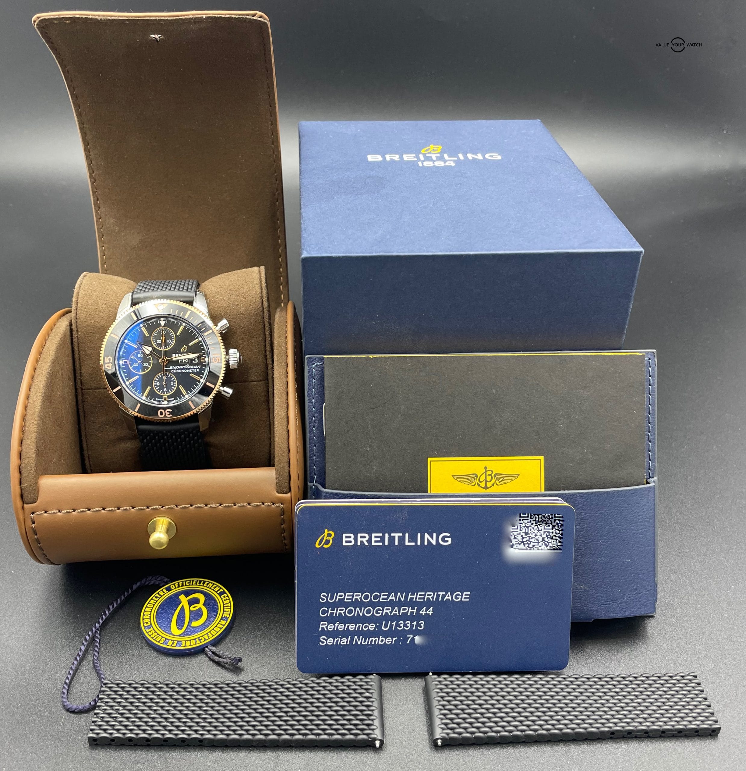 Breitling Superocean Heritage Chronograph 44 Stainless and 18K Red Gold U13313121B1A1 Complete LNIB - Image 10