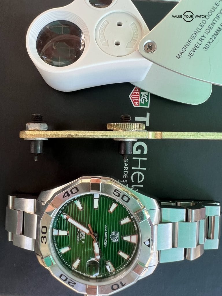 Movement of real tag heuer caliber 5