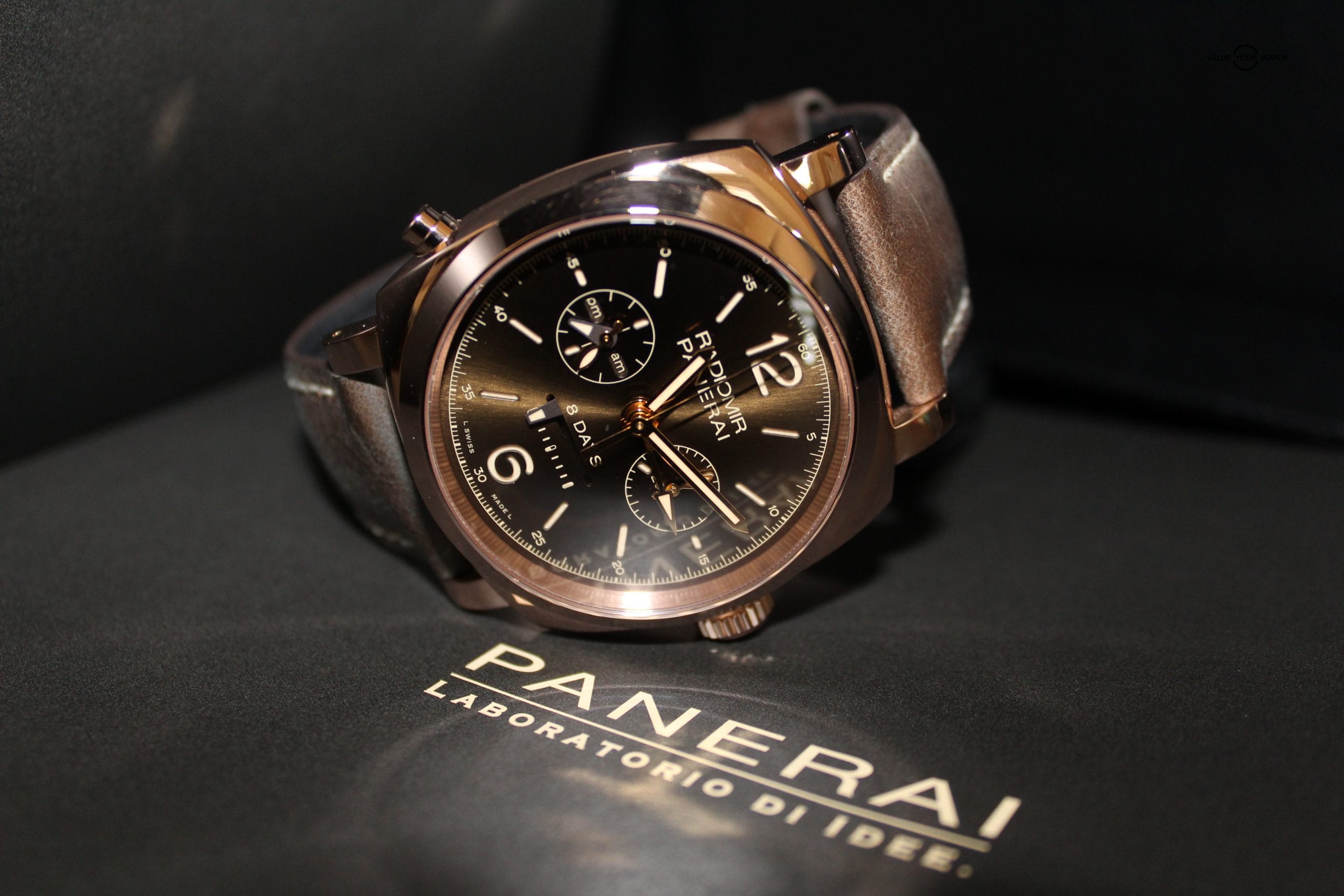 Panerai Radiomir Rose Gold PAM00502 1940 Chrono Limited Edition 502 GMT 45mm - Image 4