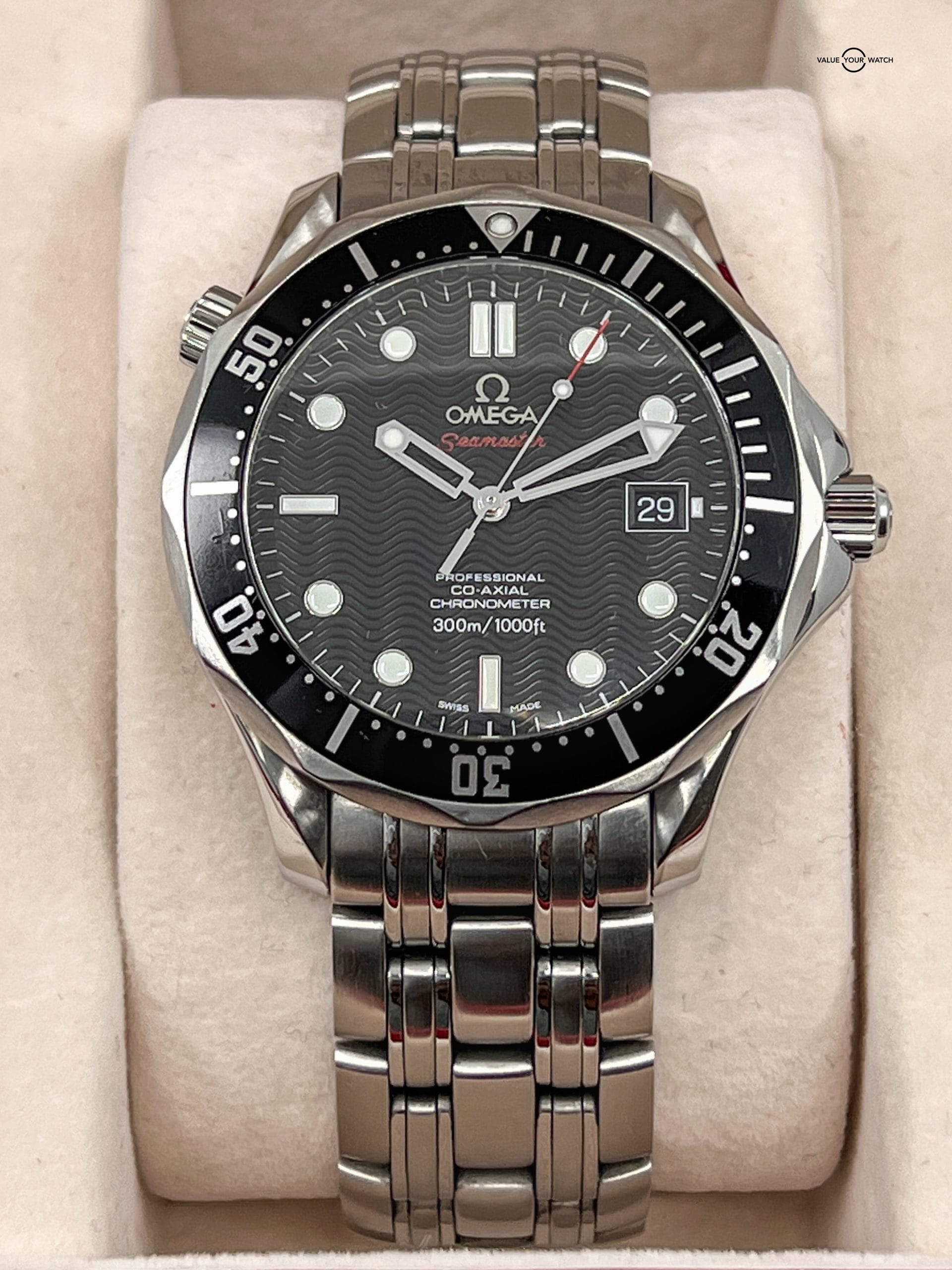 Omega Seamaster Diver 300M Co-Axial Chronometer 41 MM Black Wave
