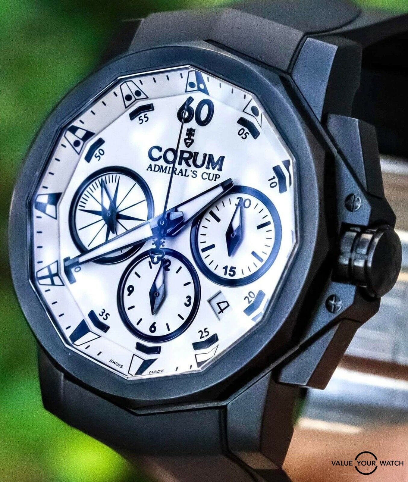 Corum Admiral’s Cup Challenge 44 Limited Edition Black $9K MSRP 753.691.98/F371