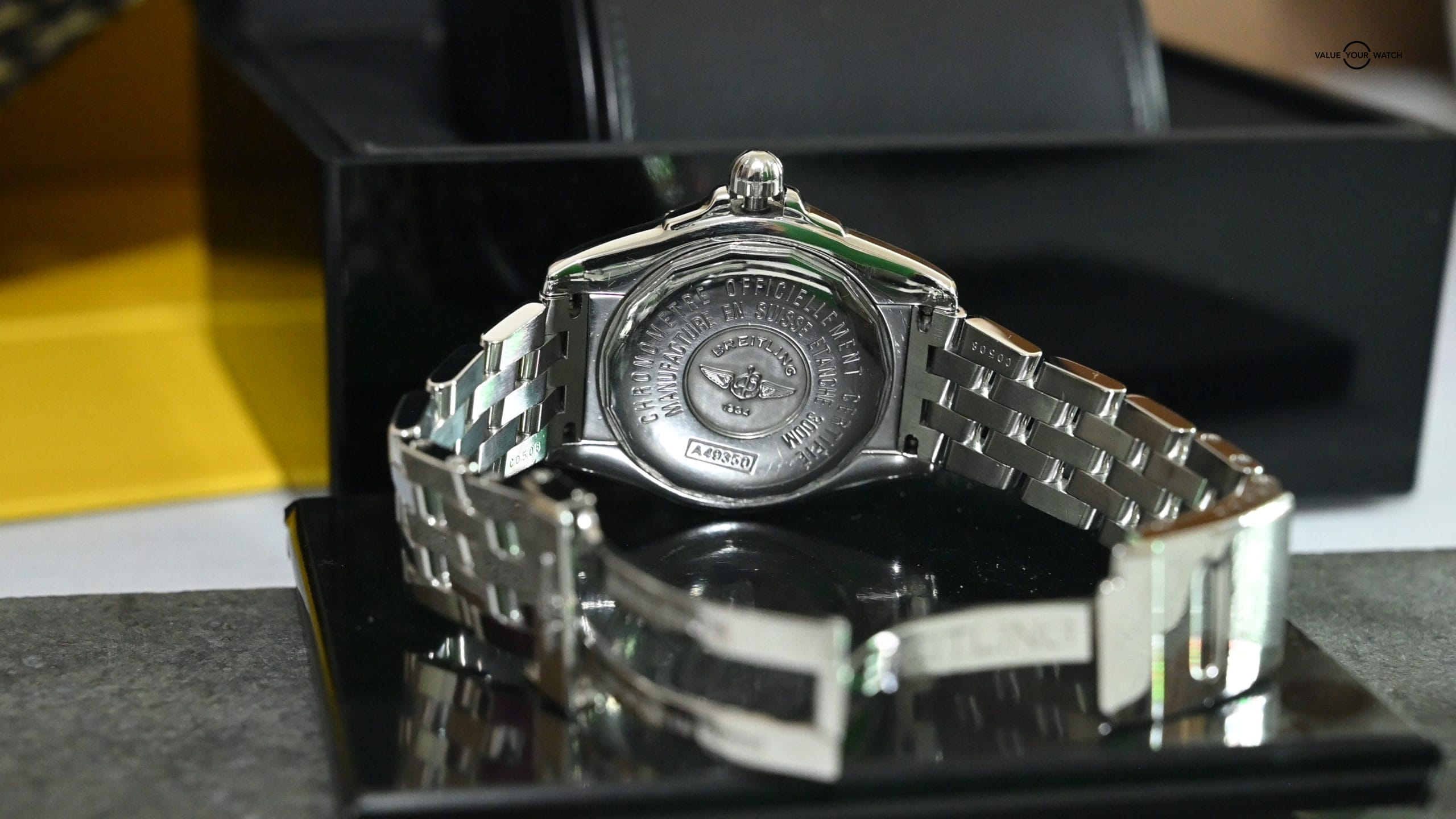 Breitling Galactic 41 Steel Gold Black Dial - Image 6