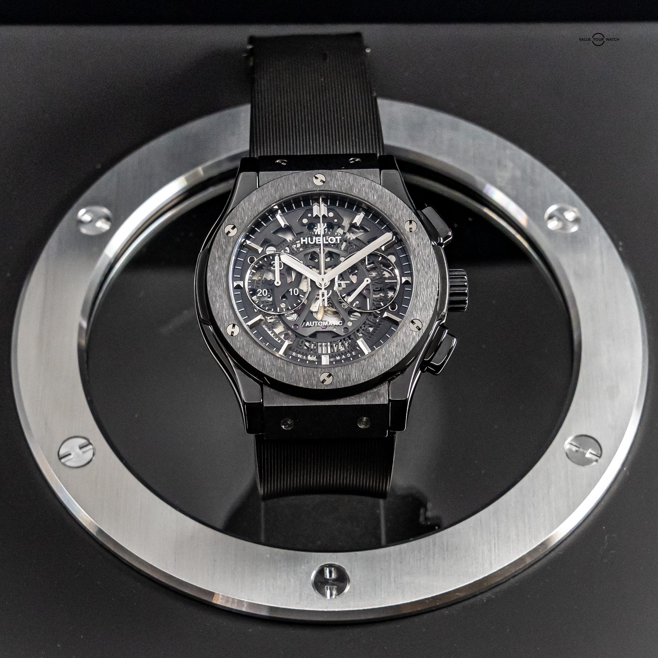 Hublot Classic Fusion Aerofusion Black Magic Skeleton Dial - Image 6