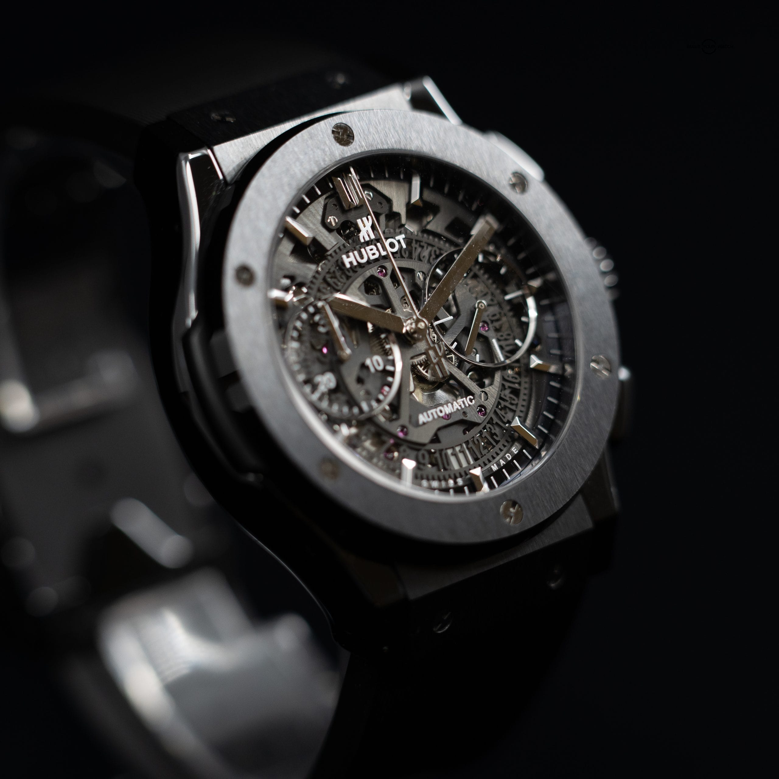 Hublot Classic Fusion Aerofusion Black Magic Skeleton Dial