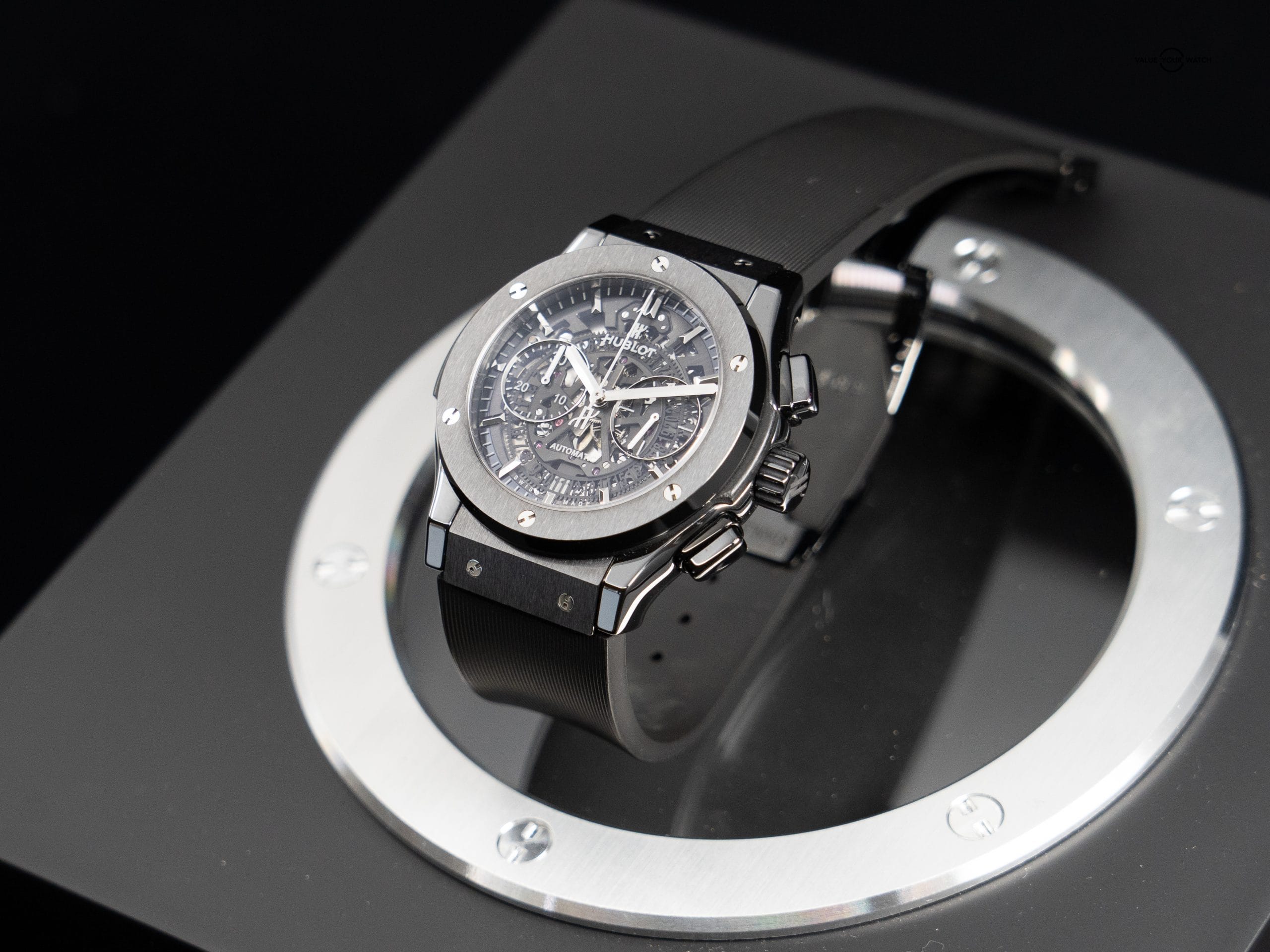 Hublot Classic Fusion Aerofusion Black Magic Skeleton Dial - Image 7