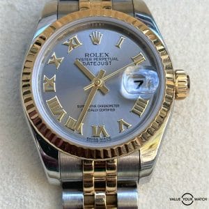 Rolex Datejust Ladies 18k Yellow Gold Stainless Steel 179173 26mm