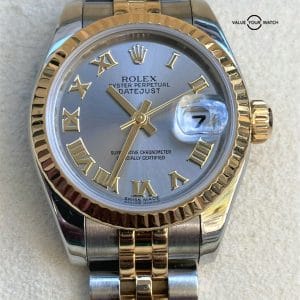 Rolex Datejust Ladies 18k Yellow Gold Stainless Steel 179173 26mm