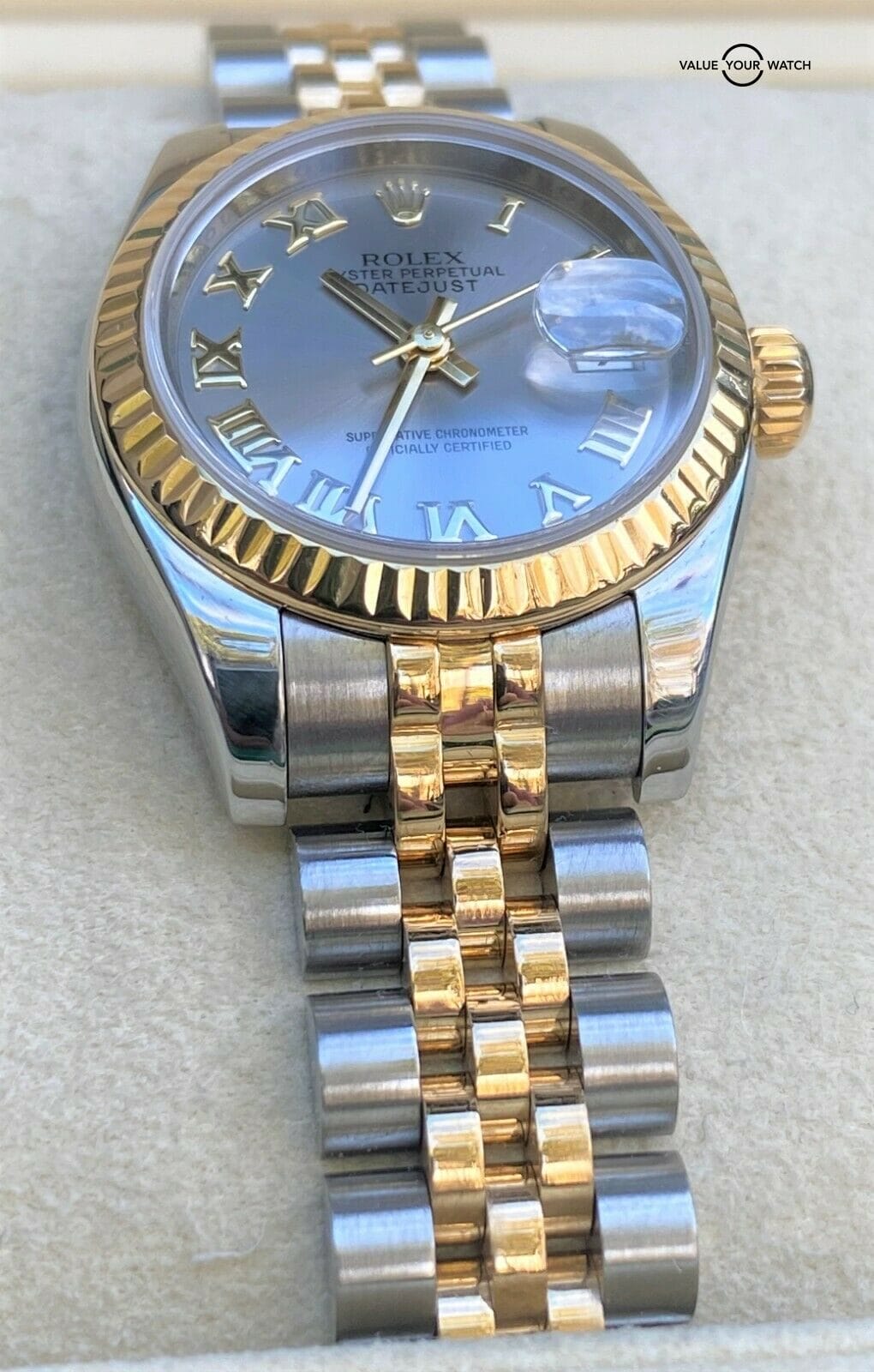 Rolex Datejust Ladies 18k Yellow Gold Stainless Steel 179173 26mm - Image 4