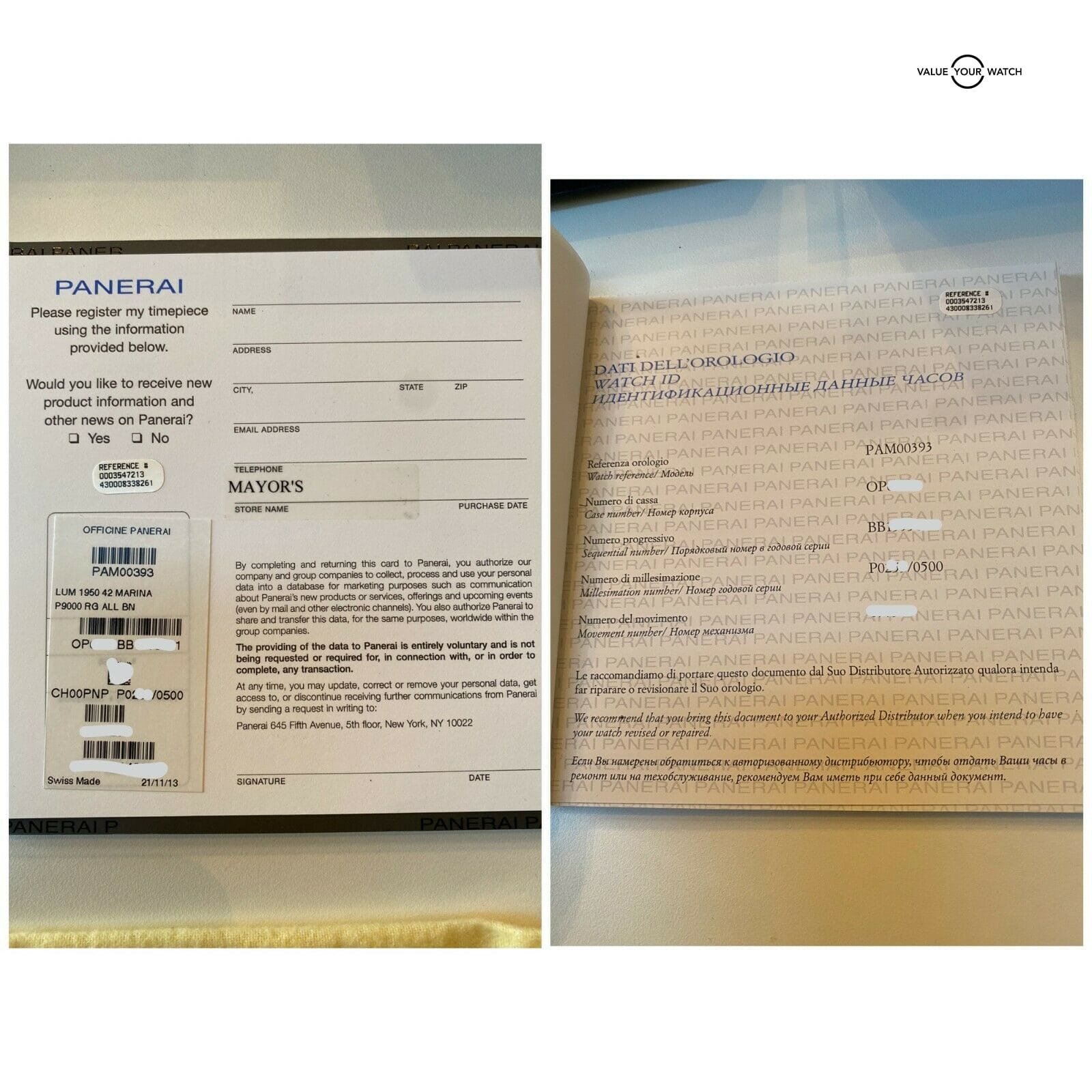 Panerai Luminor Marina 1950 3 Days 42mm PAM 393 BOXES:PAPERS c - Image 8