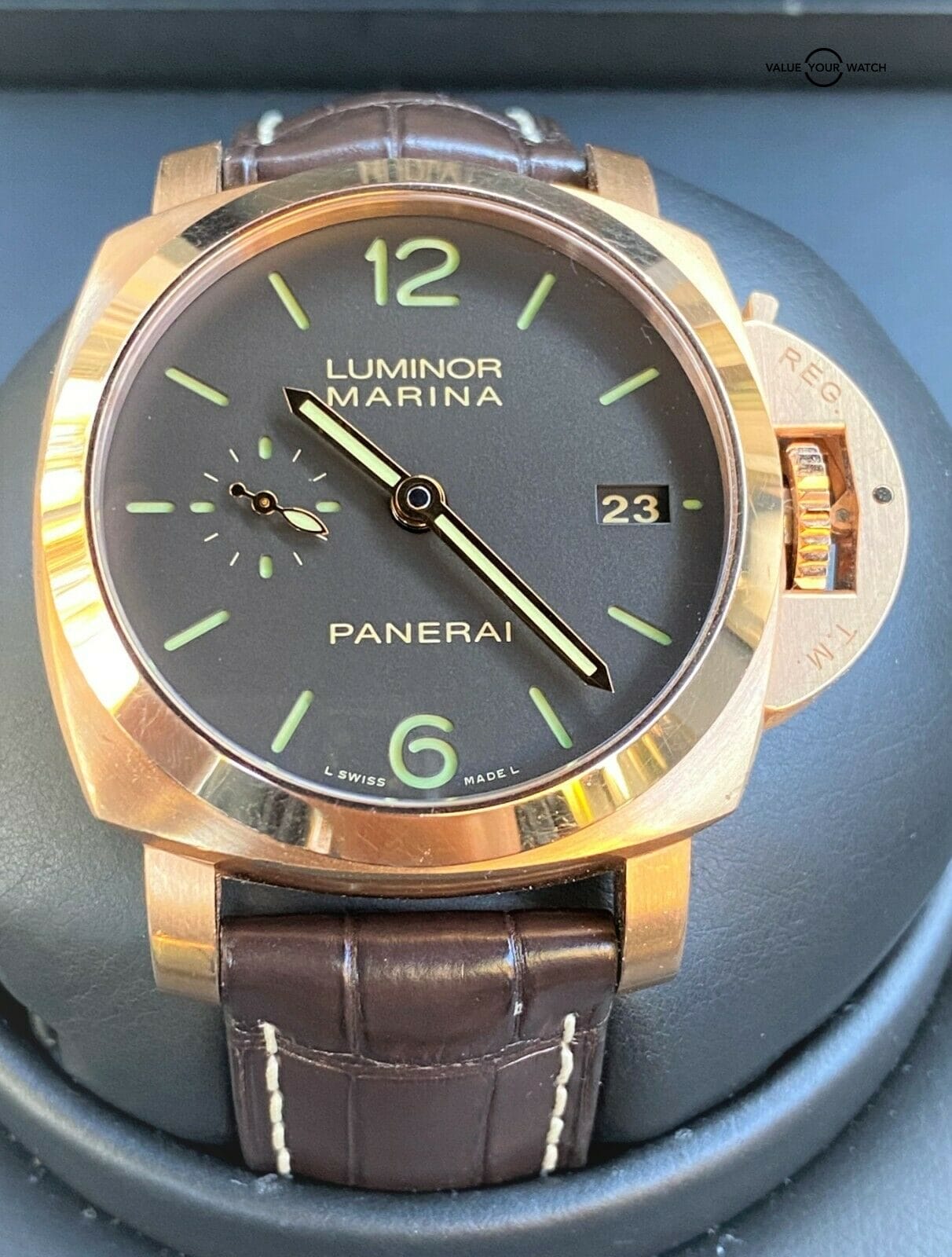 Panerai Luminor Marina 1950 3 Days 42mm PAM 393 BOXES:PAPERS c - Image 3