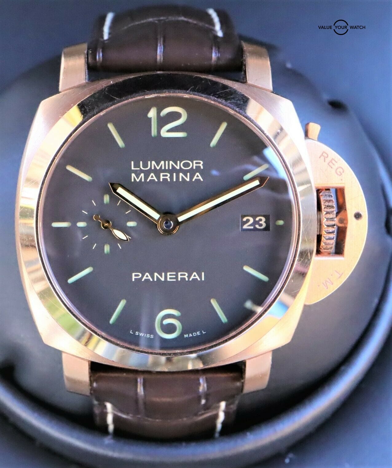 Panerai Luminor Marina 1950 3 Days 42mm PAM 393 BOXES:PAPERS c - Image 6