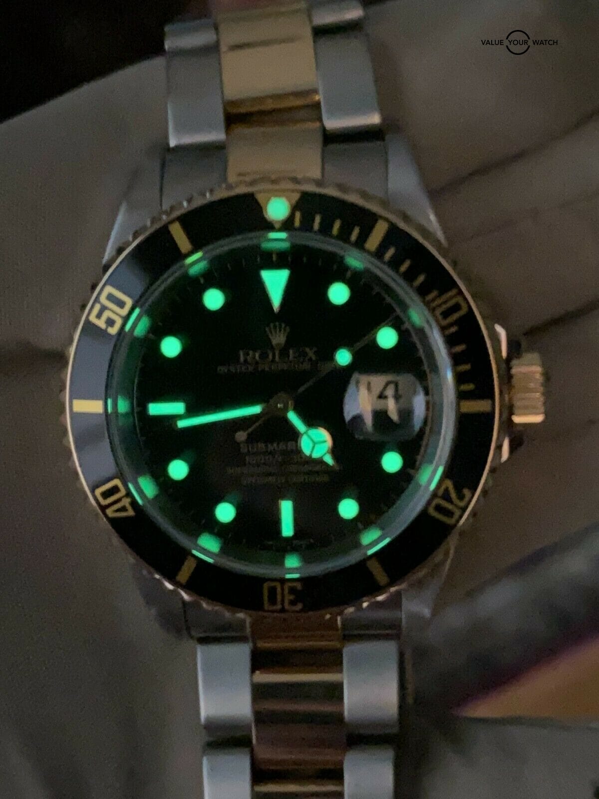 LoomRolex Submariner 16613 Black 18K Yellow Gold:Stainless Steel BOX:PAPERS fff