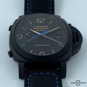 Panerai 580 Ceramica Flyback Mens Watch (PAM00580) - Front Face