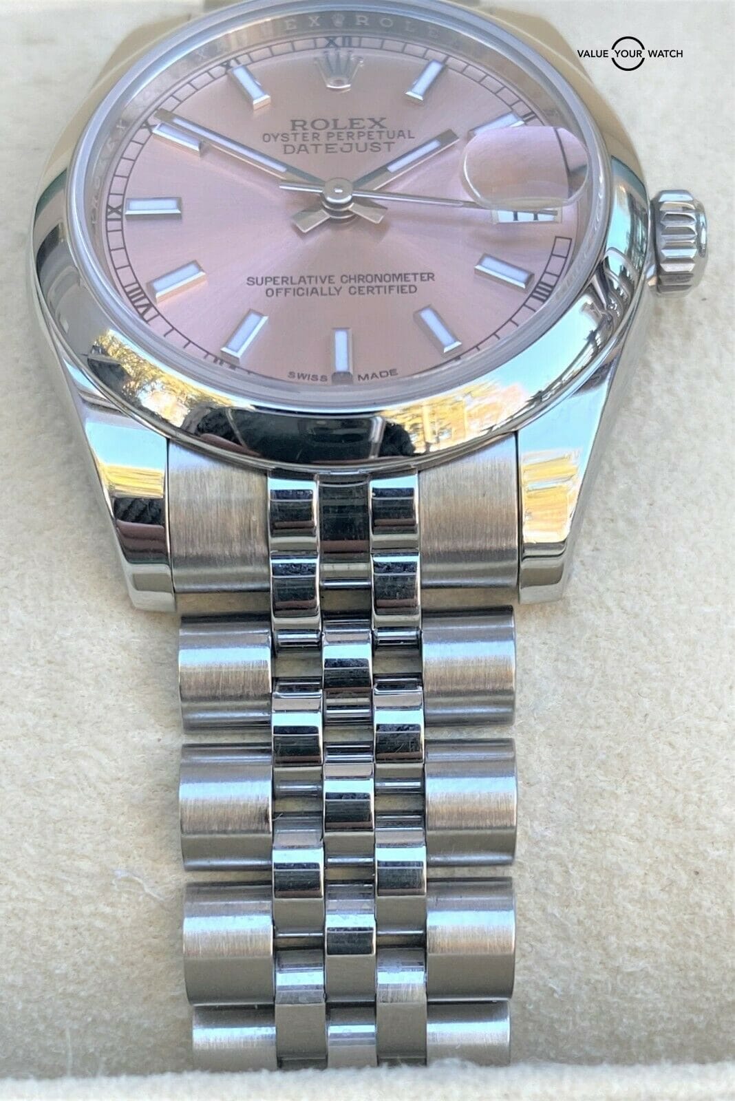 Rolex Midsize Datejust 178240 Pink Dial 31mm Box & Papers 2018 - Image 4