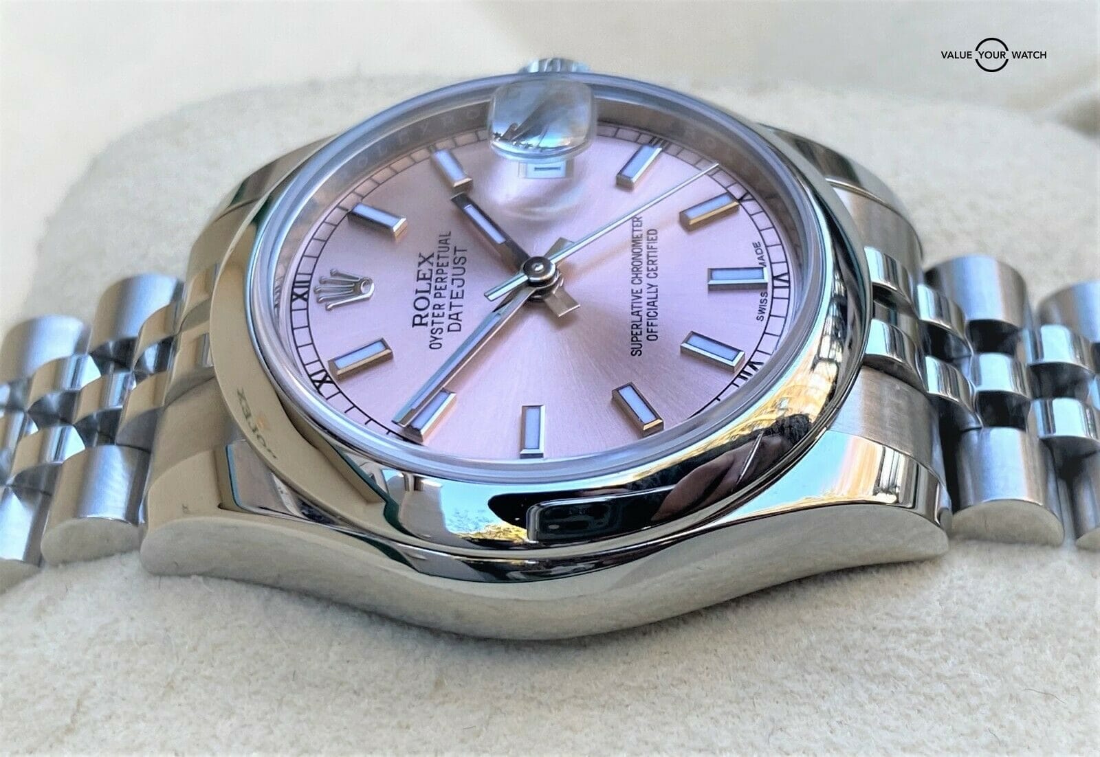 Rolex Midsize Datejust 178240 Pink Dial 31mm Box & Papers 2018 - Image 8