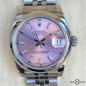 Rolex Midsize Datejust 178240 Pink Dial 31mm Box & Papers 2018