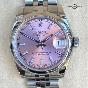 Rolex Midsize Datejust 178240 Pink Dial 31mm Box & Papers 2018
