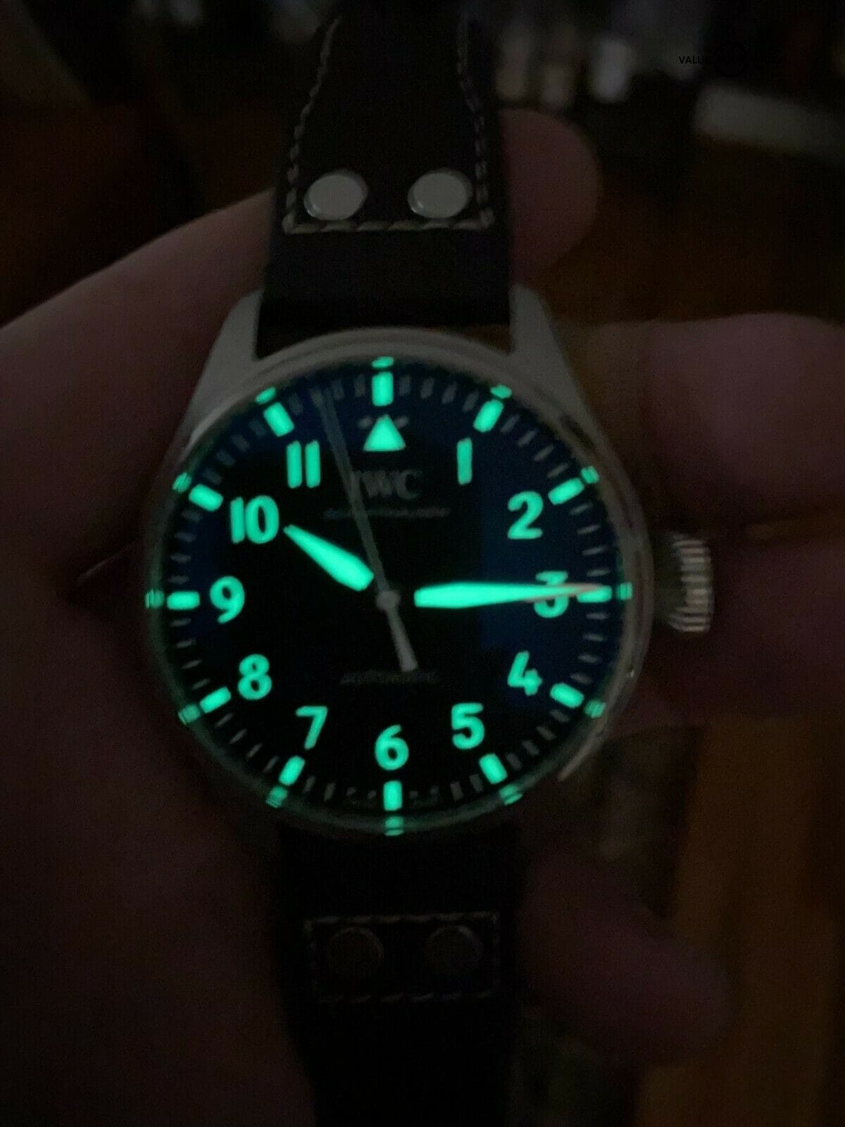 Loom IWC Big Pilot’s Watch IW329301 Stainless Steel Black Dial 43mm