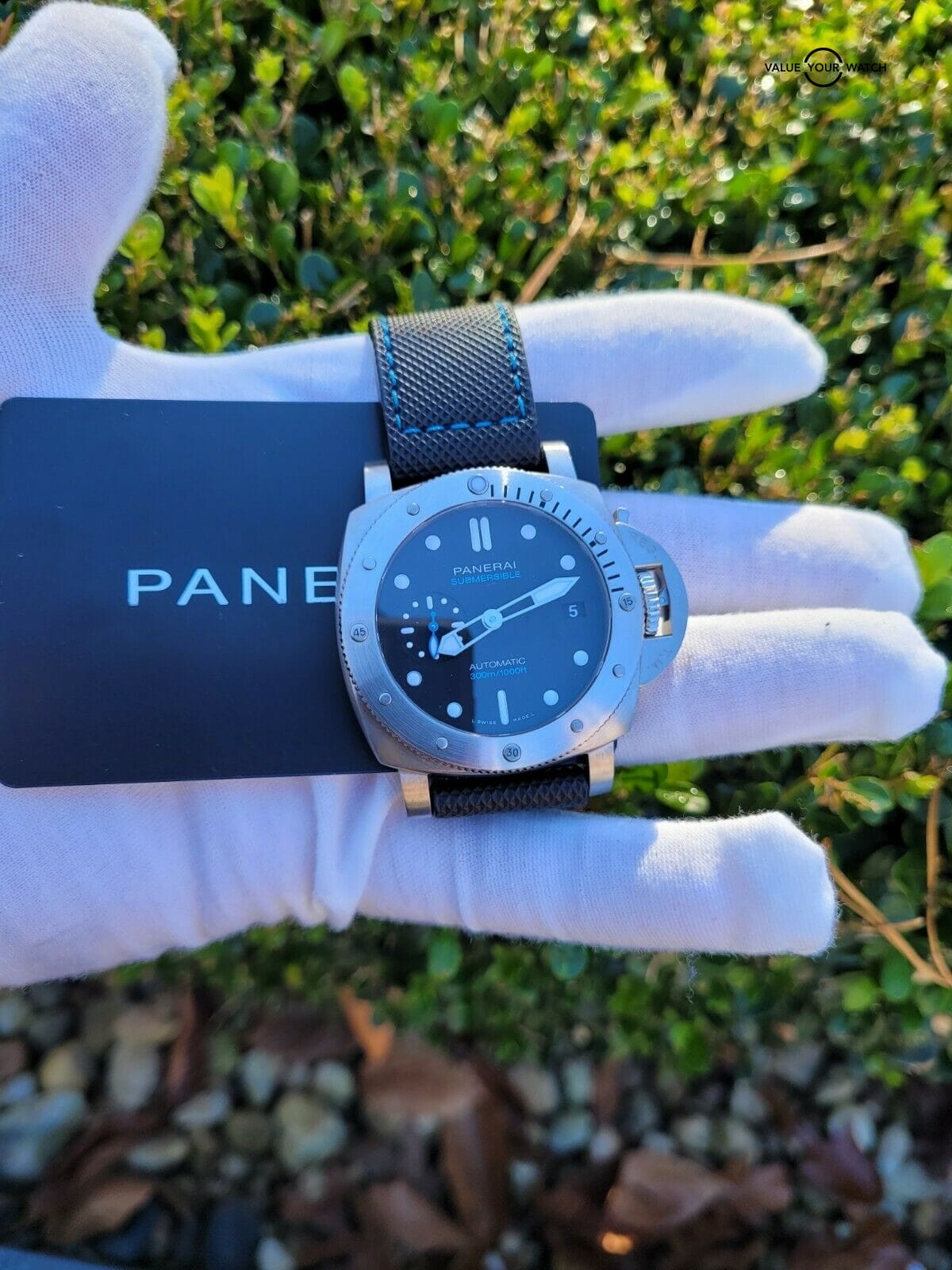 Panerai Submersible PAM973. Excellent condition. Watch and