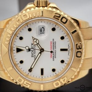 Rolex Yachtmaster 16628 40mm Yellow Gold White Dial 2002